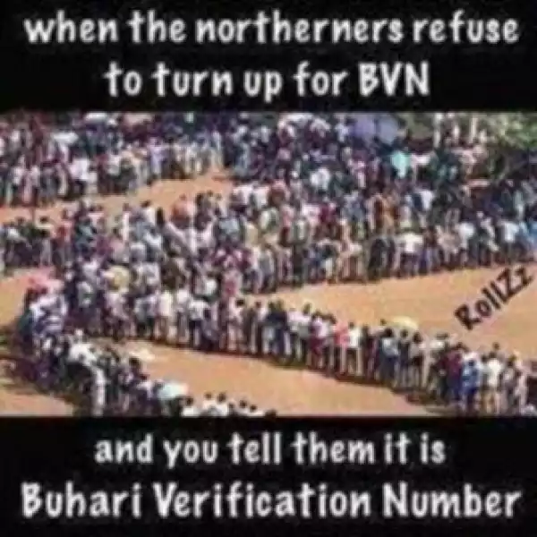 Funny Photo: When Northerners Finally Decide To Register For BVN 